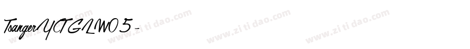 TsangerYCT GL W05字体转换